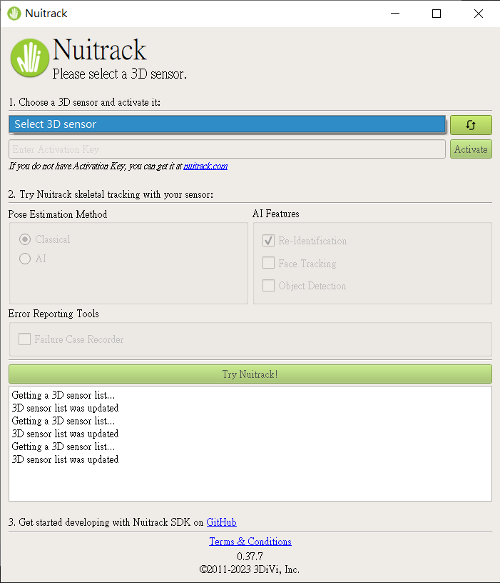 Nuitrack Can't Find Gemini 2